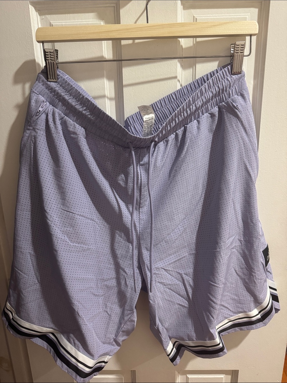 Alo Men's Light Lavender Mesh Shorts